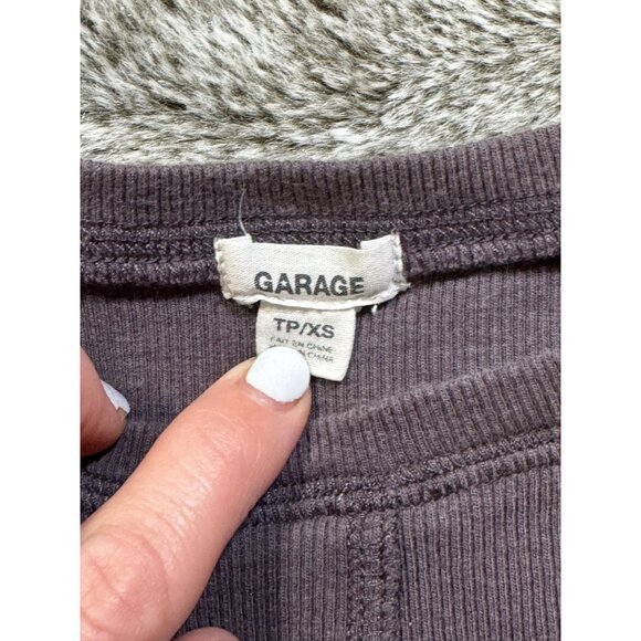 Garage Denim Kylie Exposed Seams Long Sleeve Tee Sz XS - Picture 5 of 8